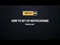 VisionLink How to turn on notifications