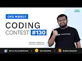 GFG Weekly Coding Contest - 130 Post Analysis GeeksforGeeks Practice