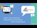 Java Interview Questions and Answers Java Tutorial Example Part 8 Freshers Experienced