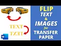Download Lagu [TUTORIAL] Hoe u TEKST en AFBEELDING kunt spiegelen om af te drukken op TRANSFERPAPIER in Microsoft Word