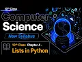 Lists in python 10th Class computer science chapter 4