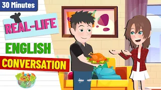 Real-life English Conversations for English Speaking Practice | Daily Routines | Beginners (A2-B1)