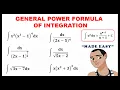 GENERAL POWER FORMULA OF INTEGRATION CALCULUS
