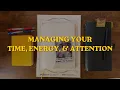 Using Paper is the Best in Managing Time Energy and Attention T E A - My Productivity System