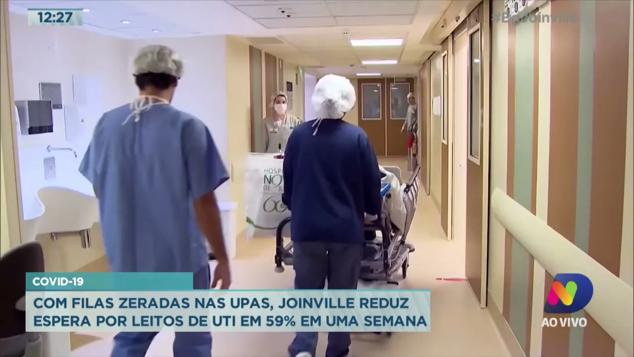Covid-19: Com filas zeradas nas UPAS, Joinville reduz espera por leitos de UTI em 59% em uma semana