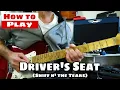 How to Play DRIVER'S SEAT - Sniff n' the Tears. Guitar Lesson. 