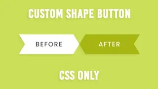 How to create CSS Only Custom Shape Button with Hover Effects