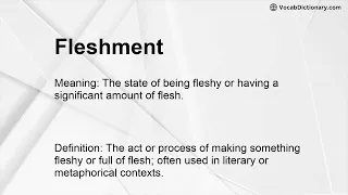 Fleshment Meaning