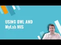 CS1032 Using OWL MyLab MIS