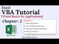 Excel VBA Tutorial Chapter 2