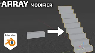How to Make Steps With Array Modifier in Blender