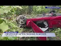 Man injured after car overturns off of I-66 in Arlington
