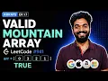 941 1 Valid Mountain Array Theory Arrays Playlist Leetcode