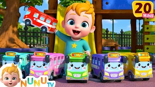 Diez Autobuses + Más canciones para contar | Canciones Para Niños | NuNu Tv Canciones Infantiles