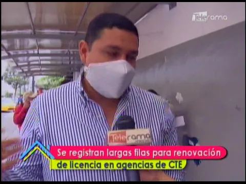 Se registran largas filas para renovación de licencia en agencias de CTE