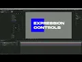 Creating Expression Controllers in After Effects Extension AE2