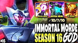 My New Season 16 IMMORTAL MORDEKAISER BUILD CANT BE STOPPED - Immortal Series s16 Gameplay