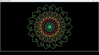 Relaxing Mandala Animation with Python Turtle