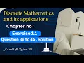Discrete Mathematics Rosen7th edition Chapter 1 Textbook Ex 1 1 Q36 to Q45 Solution FixMyQuery