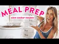 full week MEAL PREP in 20 mins high protein slow cooker recipes