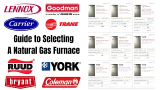 Guide to Selecting a Natural Gas Furnace Lennox Goodman Carrier Bryant Trane York Rheem Ruud