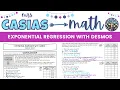 How to use Exponential Regression on Desmos Graphing Calculator Algebra 1 Lesson