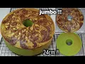 24cm !! bolu santan pandan.bahan sedikit bisa jadi se-JUMBO ini ?!! saya puas dengan hasilnya.