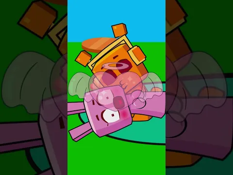 Minecraft Sprunki - A massage for Pinki 💆‍♀️😂 #sprunki #incredibox #pinki #oren #funny #animation