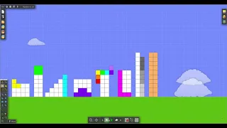 bending gravity and time numberblocks show using algodoo ver 2 1 0 wait til the end for the twist 