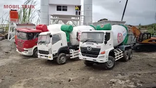 Simulasi Pengecoran Jalan desa Mobil Truk Molen Cor Fuso 220Ps, Isu Giga, Hino 500 Oleng