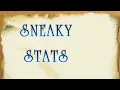 Sneaky Stats