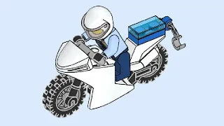 LEGO 952001 Instructions | City | Motorcycle Cop | Police | Magazine Gift