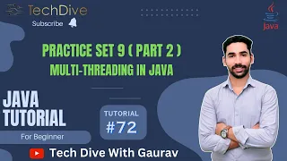 Practice Set-9 Part 2 multithreading in Java Tutorial