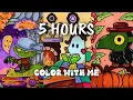 Ultimate 5 HOURS Color With Me ASMR Spooky Cutie by Coco Wyo Halloween Coloring
