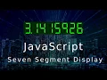 JavaScript Seven Segment Display