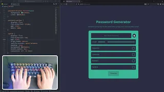 ASMR Coding Password Generator JavaScript - No Talking