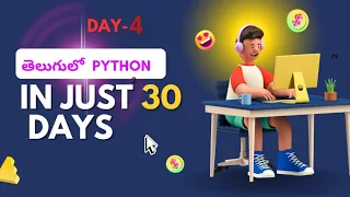 Day-4 python programming series Learn python in Telugu Operators in python