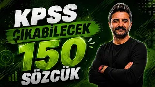 KPSS | Çıkabilecek 150 Sözcük | Rüştü Hoca