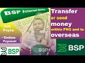 How to add Payee Send money within PNG Send money to overseas through BSP Internet Banking