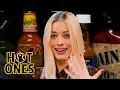 Margot Robbie Pushes Her Limits While Eating Spicy Wings Hot Ones