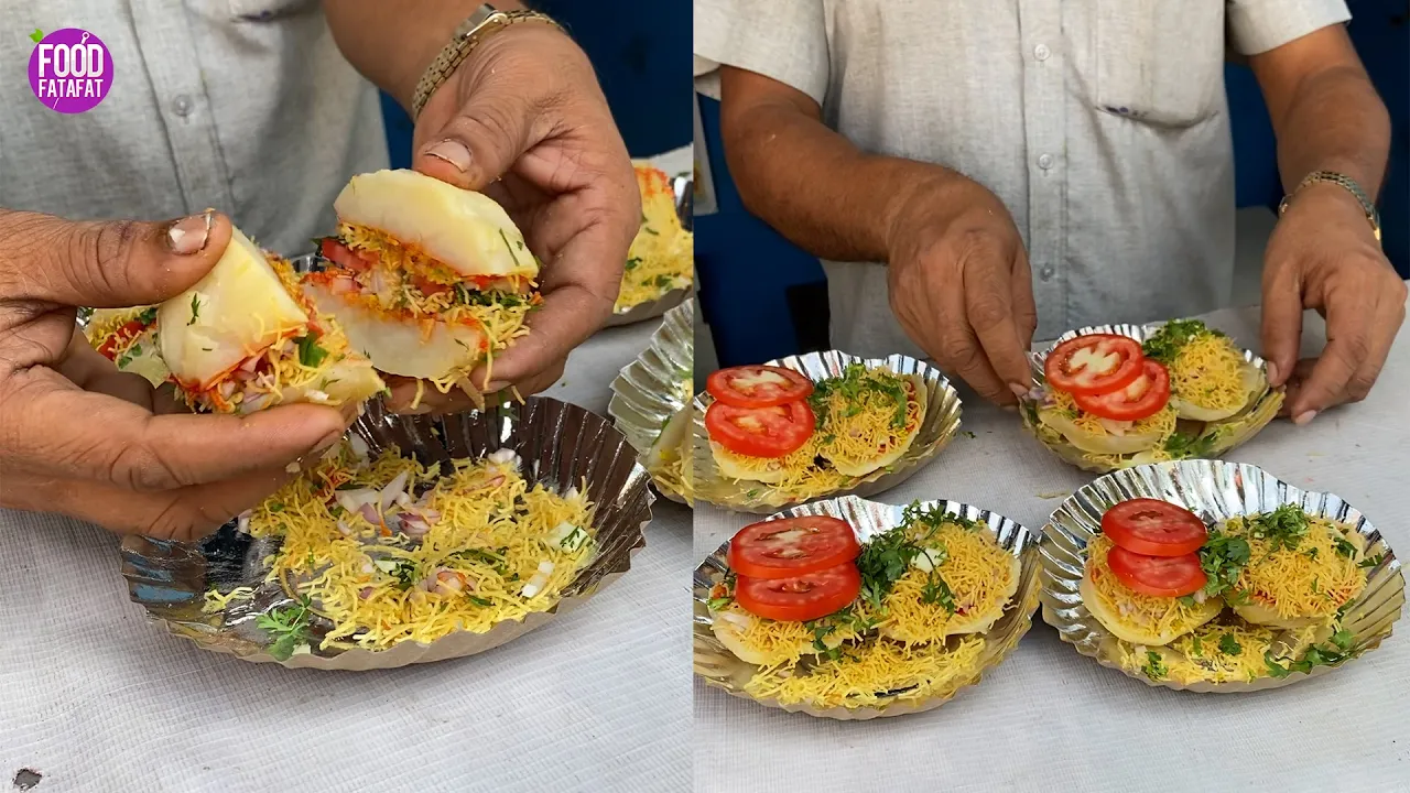 Aloo Bomb Chaat   Mumbai Street Food