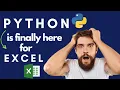 Long Awaited Feature Python is here for Excel Finally