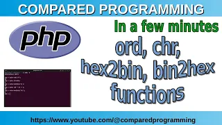 PHP string functions ord chr hex2bin bin2hex