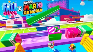 Full Super Mario 3D World Level!! - Fall Guys WTF Moments #89 (Season 4)