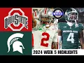 #3 Ohio State vs Michigan State | Full Game Highlights | 2024 College Football Highlights