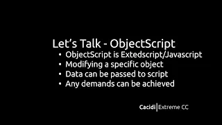 Let s Talk ObjectScript