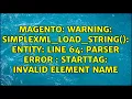 Warning simplexml - load