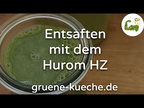 Hurom HZ Slow Juicer Teil 2 - Zutaten entsaften