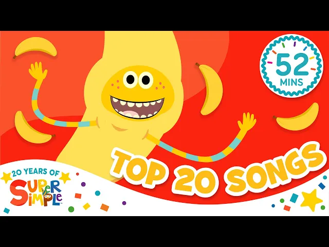 Video: Top 20 Songs! | Best Toddler Songs & Fan Favorite Hits! | Super Simple Songs 20th Anniversary 🎉