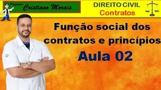 Aula 02 Função Social dos Contratos e Princípios Gerais do Dir  Contratual